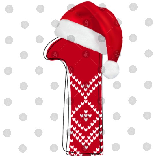 1 Years - First Time Merry Christmas - Number One Digital Files