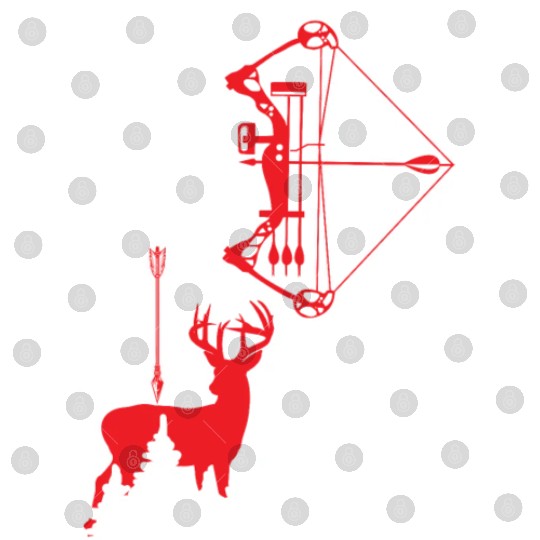 Patriotic Bow Hunting Deer Hunter Flag American Digital Files