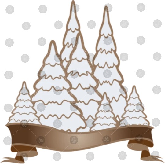 beautiful gingerbread forest for Christmas Digital Files