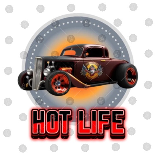Hot Life Hot Rod Car Digital Files