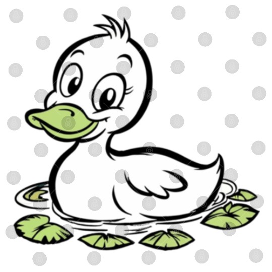 Cute duck swimming in a swamp Digital Files