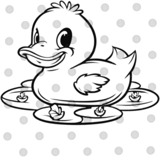 cute duck swimming in a swamp Digital Files