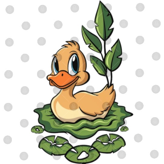 cute duck swimming in a swamp Digital Files