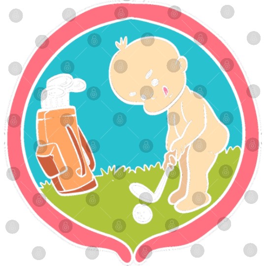 Baby Playing Golf Golf Player Gift Digital Files