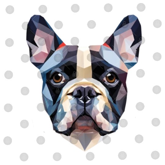French bulldog, polygon dog,polygon art Digital Files