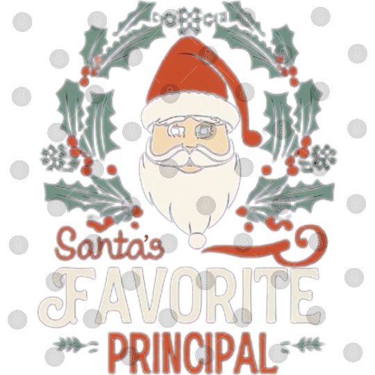 Santa's Favorite Principal Christmas Santa Digital Files