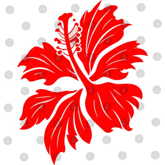 Hibiscus Flower Vector Two Colors Digital Files