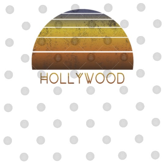 Retro Hollywood California Sunset Vacation Digital Files