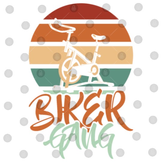 Biker Gang Retro Vintage Gym Cycling Funny Indoor Digital Files