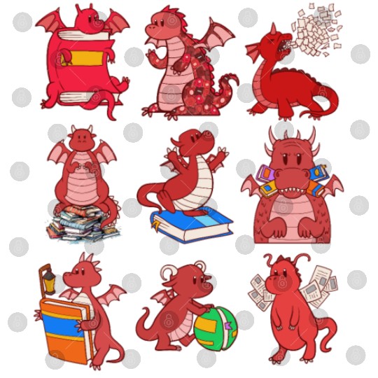 Books Digital Files, Dragon Book Breathing Papers Pages