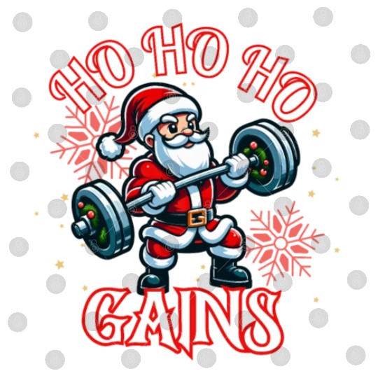 Santa Claus Christmas workout Digital Files