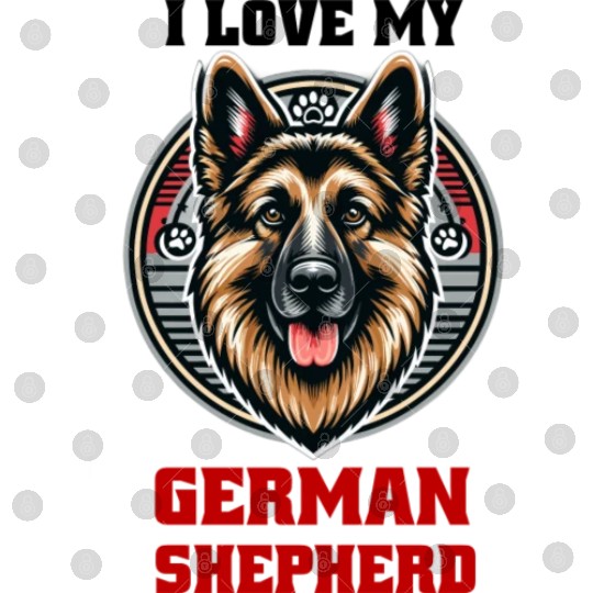 i love my german shepherd Digital Files