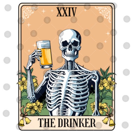Funny Tarot Card Craft Beer Alcohol Digital Files
