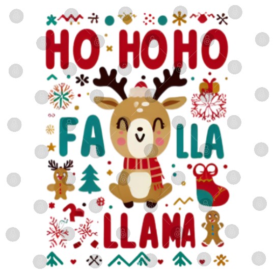 ho ho ho reindeer Digital Files