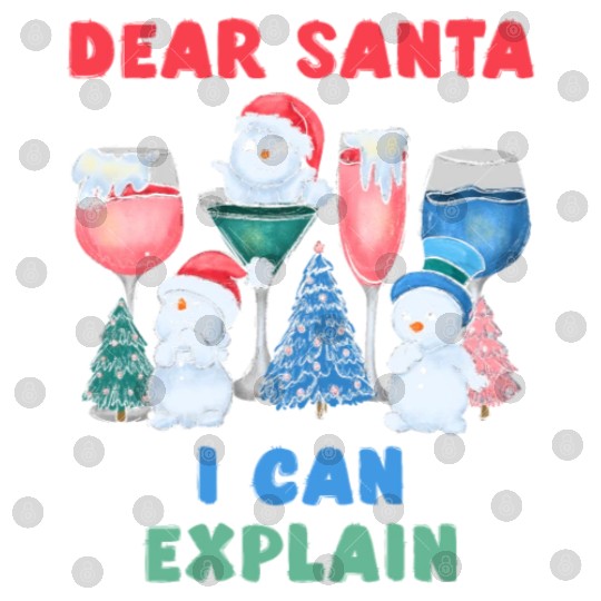 Schneemann Dear Santa I can Explain Funny Digital Files