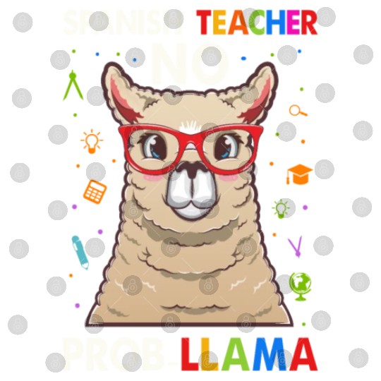 Spanish Teacher No Pro llama Digital Files