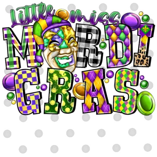 Little Miss Mardi Gras Digital Files