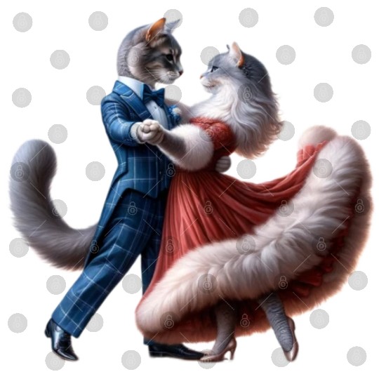 Twilight Dance of Cats Digital Files