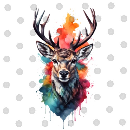 Colorful Swamp Deer Digital Files