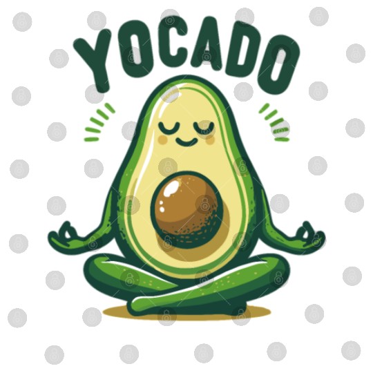 Yocado Peaceful Avocado Digital Files