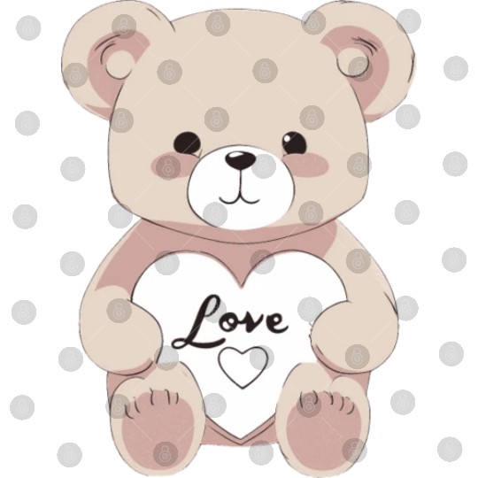 Valentine Teddy Bear Digital Files
