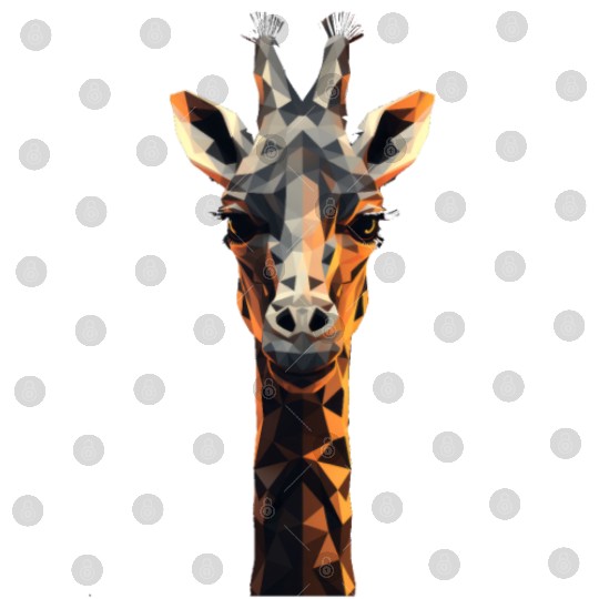 Geometric Style Giraffe Digital Files