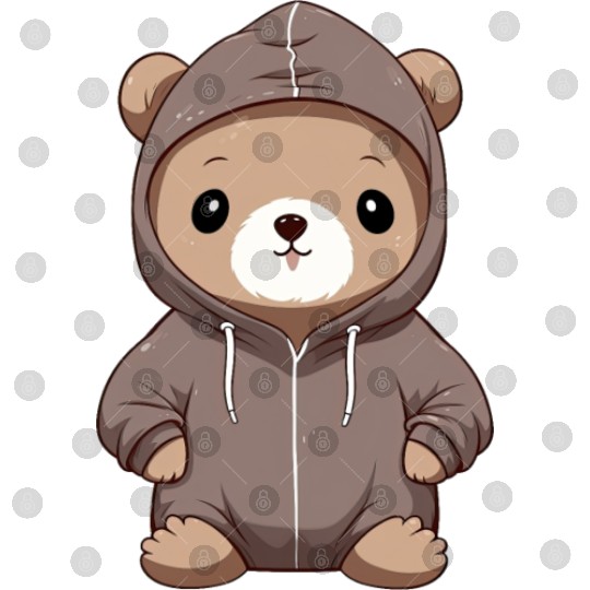 cute cartoon anime otter wearing Digital Files