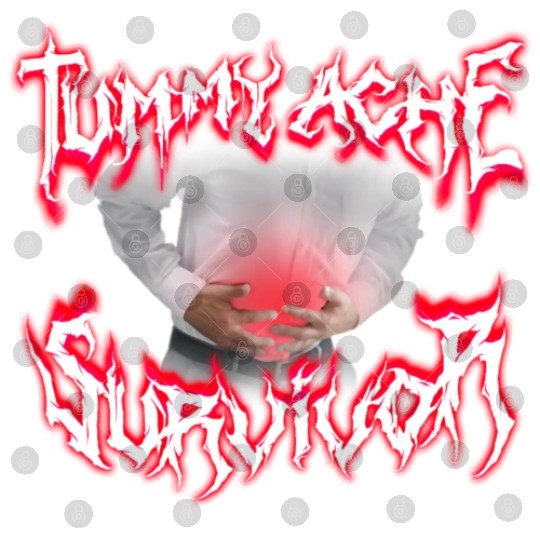 Tummy Ache Survivor Metal Design Digital Files