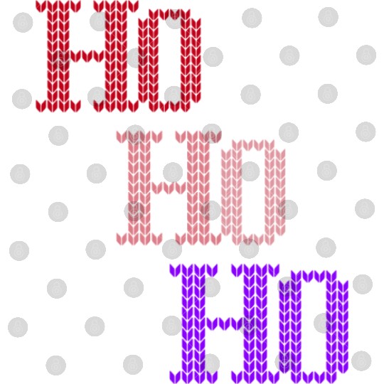 HO HO HO MERRY CHRISTMAS KNITTED STYLE Digital Files