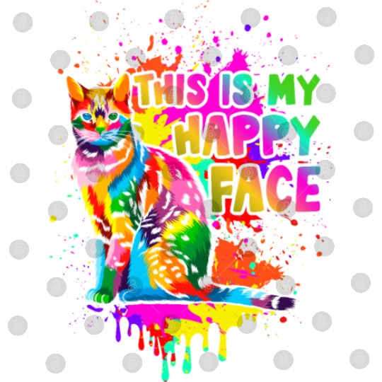 This Is My Happy Face Digital Files