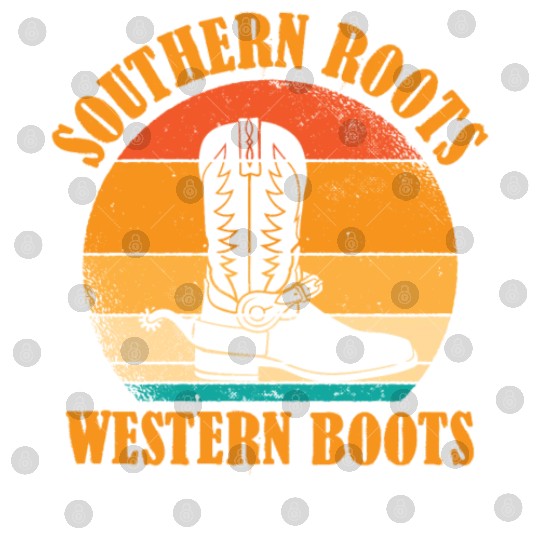 Southern Roots, Western Boots Country Western Rode Digital Files
