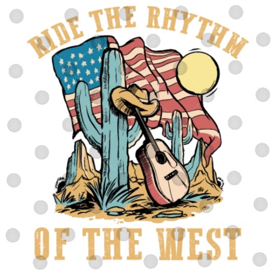 Ride the Rhythm of the West Western Country USA Fl Digital Files
