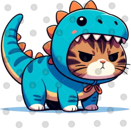 Grumpy Cat in Velociraptor Costume Digital Files