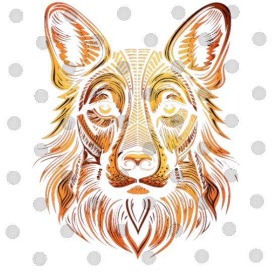 German Shepherd Funny Dog Street Art Comic Pet Digital Files