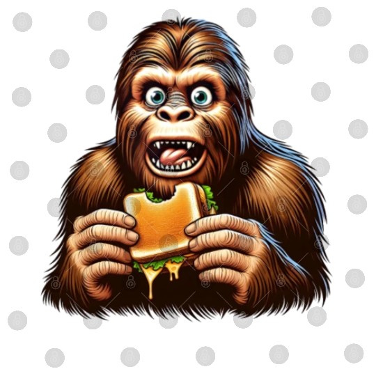 Bigfoot Discovers Grilled Cheese Sandwich Digital Files