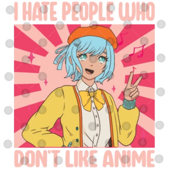 I Hate People Who Don't Like Anime Funny Anime Boy Digital Files