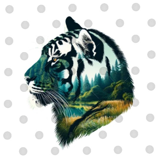 Nature in Tiger Pattern Digital Files