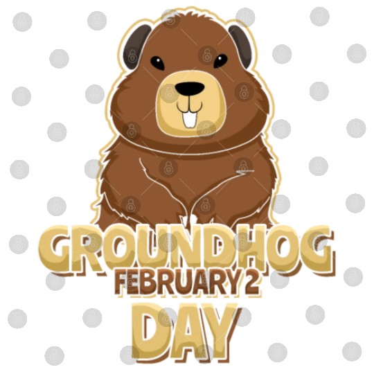 Groundhog Day Day February 2 Cute Kawaii Digital Files