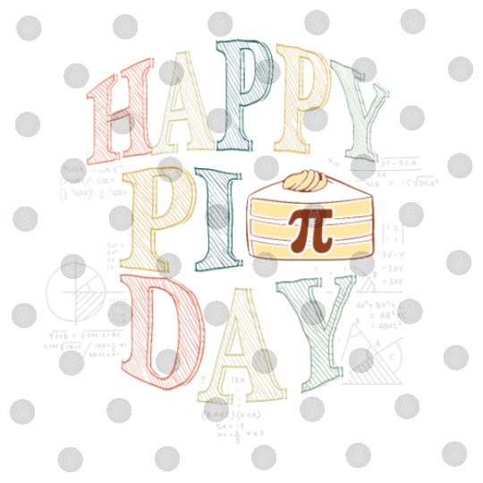 Pi Symbol Math Equations Happy Pi Day Vintage Digital Files