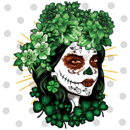 St Patrick's Day Dia De Los Muertos La Catrina Digital Files