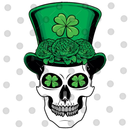 St Patrick's Day Dia Los Muertos Shamrock Cool Digital Files