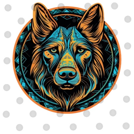 German Shepherd Funny Dog Street Art Comic Pet Digital Files