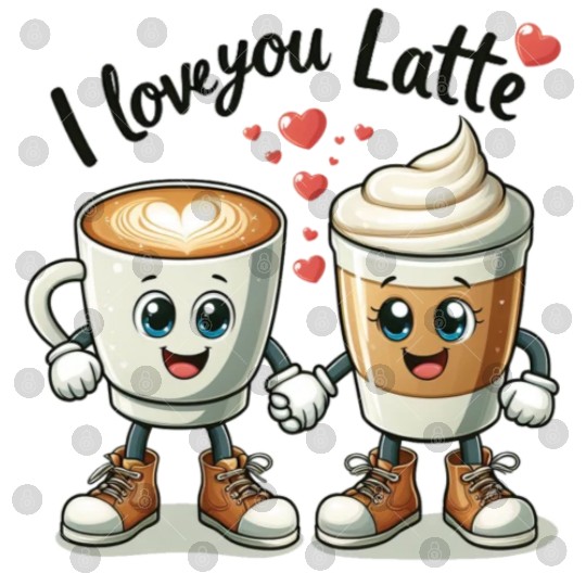 The perfect Valentine's Day gift I love you latte Digital Files