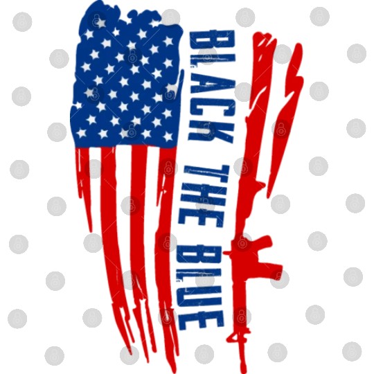 Black the blue American Oilfield USA Flag Digital Files