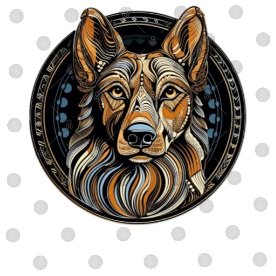 German Shepherd Funny Dog Street Art Comic Pet Digital Files