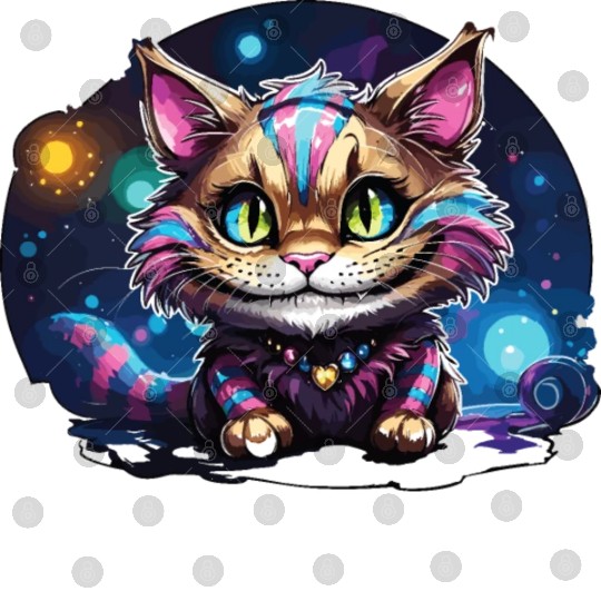 Fantasy Cheshire Cat Smile, Alice in Wonderland Digital Files