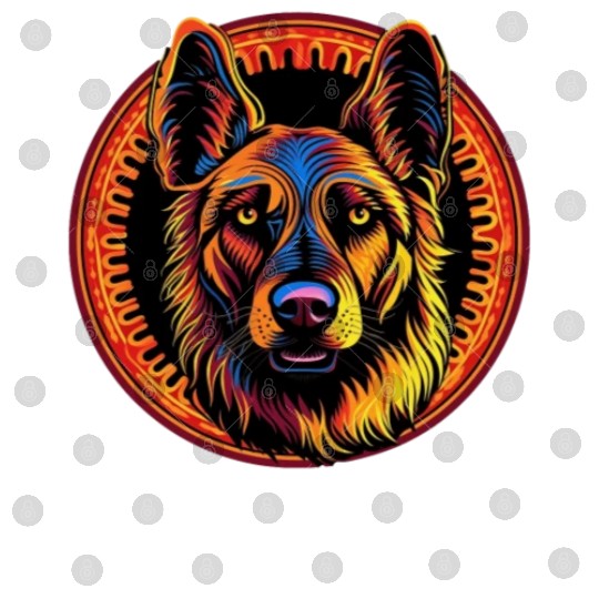 German Shepherd Funny Dog Street Art Comic Pet Digital Files