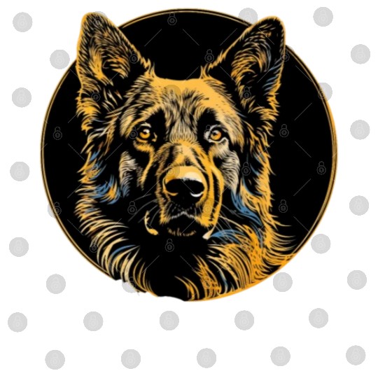 German Shepherd Funny Dog Street Art Comic Pet Digital Files