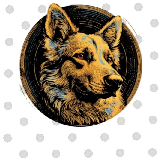 German Shepherd Funny Dog Street Art Comic Pet Digital Files