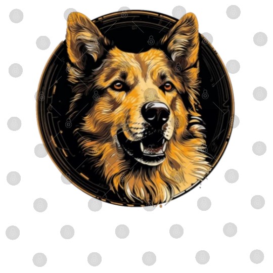 German Shepherd Funny Dog Street Art Comic Pet Digital Files